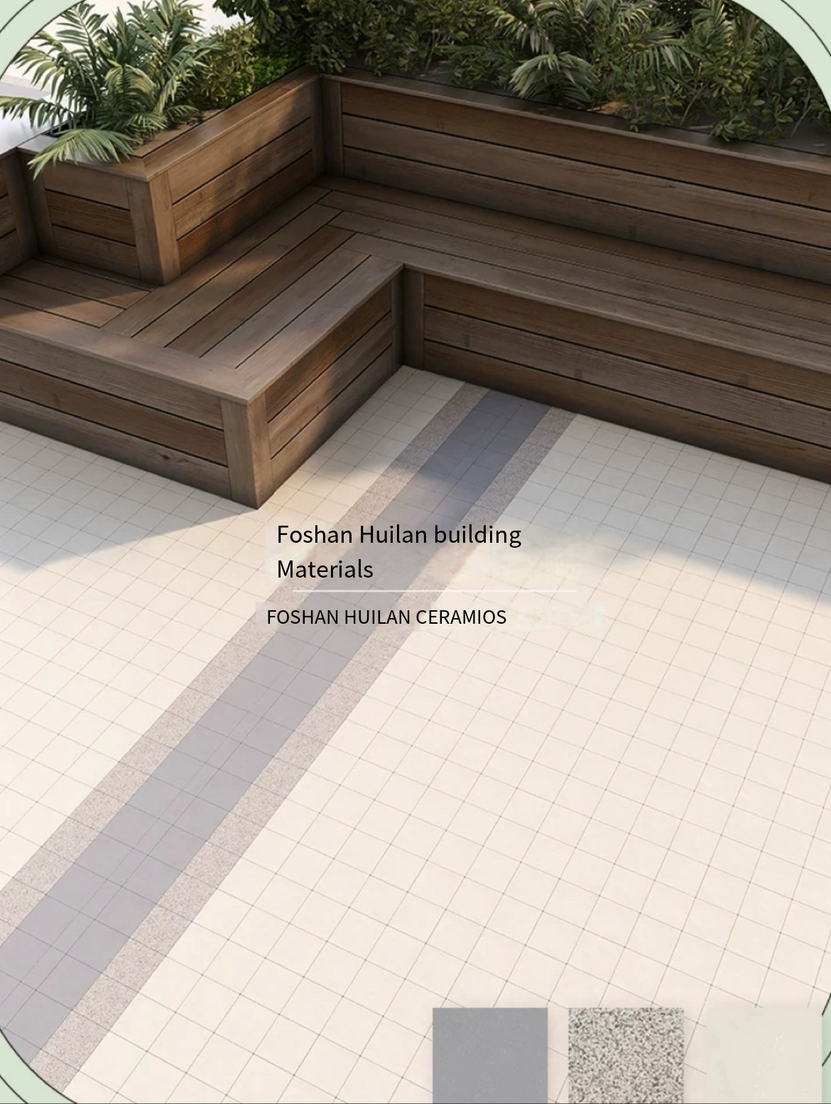 Transform Your Outdoor Oasis with Non-Slip 100x100mm Square Floor Villa, Courtyard Garden Tiles