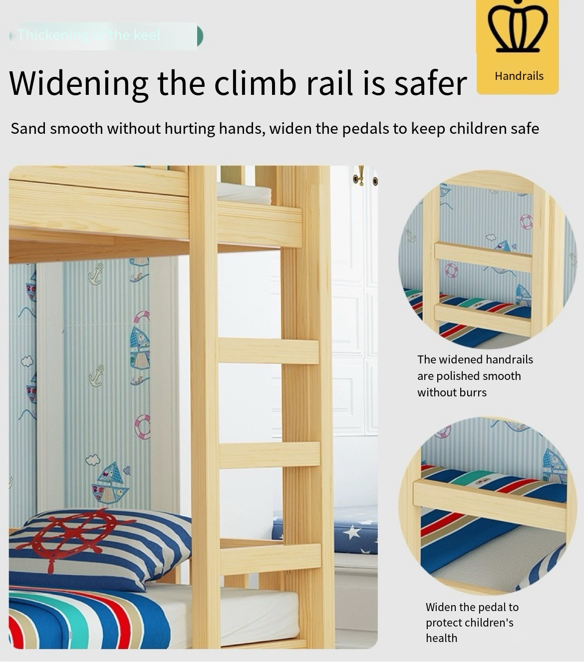 Transform Your Space with Small Size Upper and Lower Bunk Beds – The Ultimate Double Decker Solid Wood Bed for Both Adults and Kids