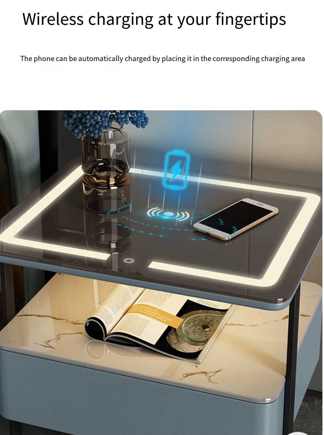 The Ultimate Smart Bedside Table with Wireless Charging