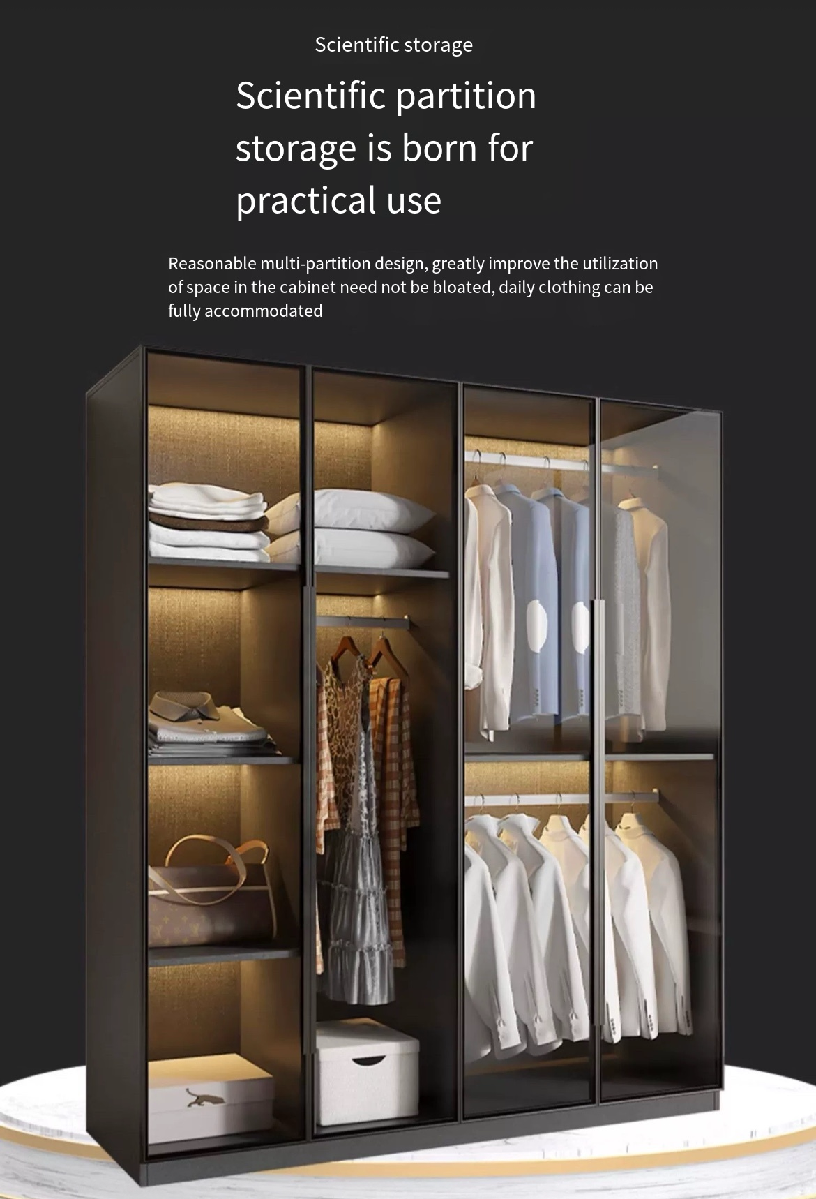 Upgrade Your Space: Light Luxury Bedroom Storage Cabinet