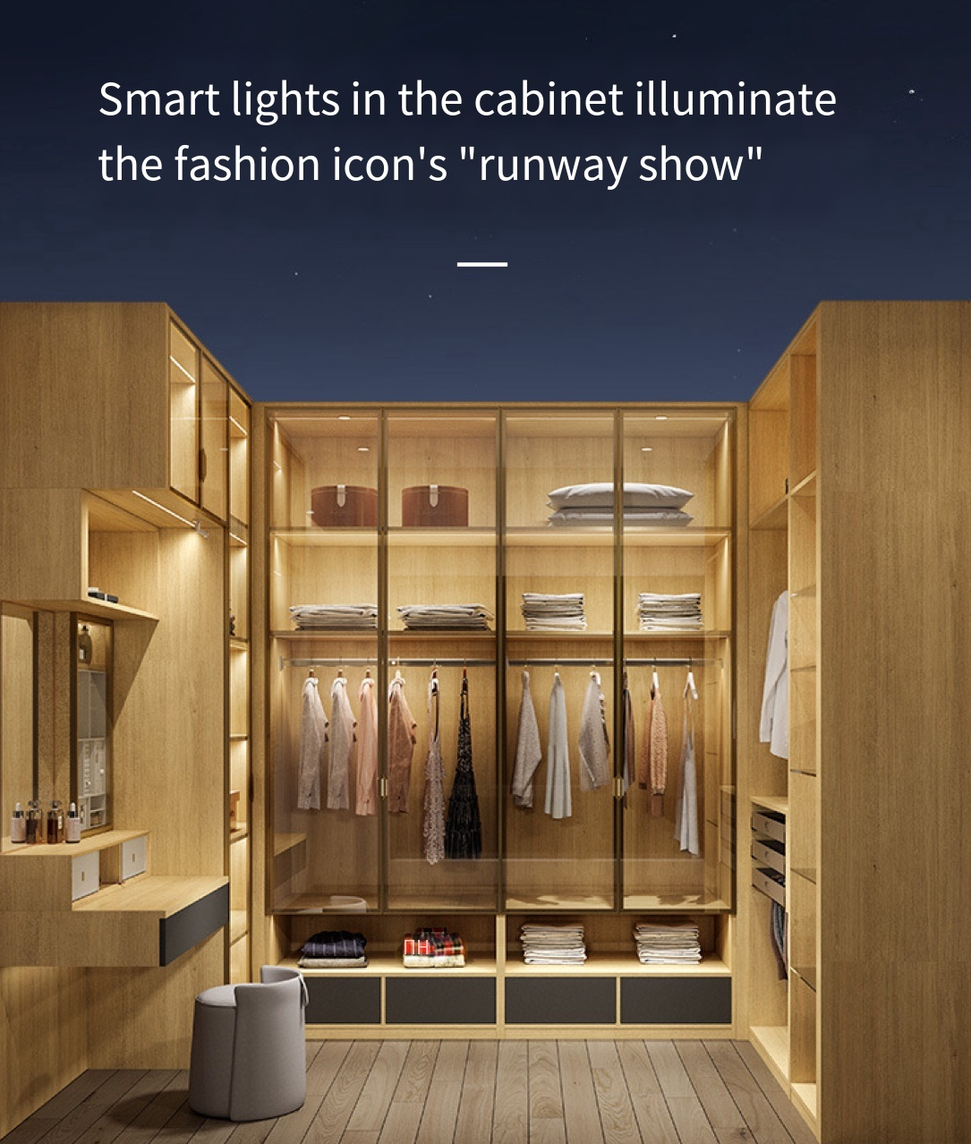 The Ultimate Master Bedroom Wardrobe: U-shaped Design Brilliance