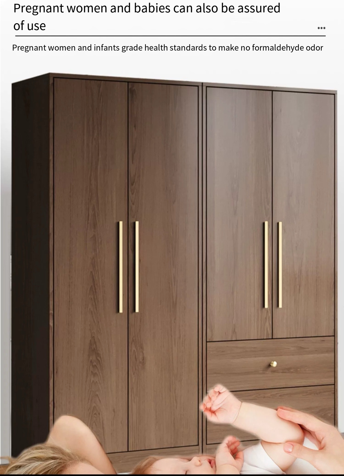 Smart Storage for Small Spaces Solid Wood Wardrobe for Modern Living