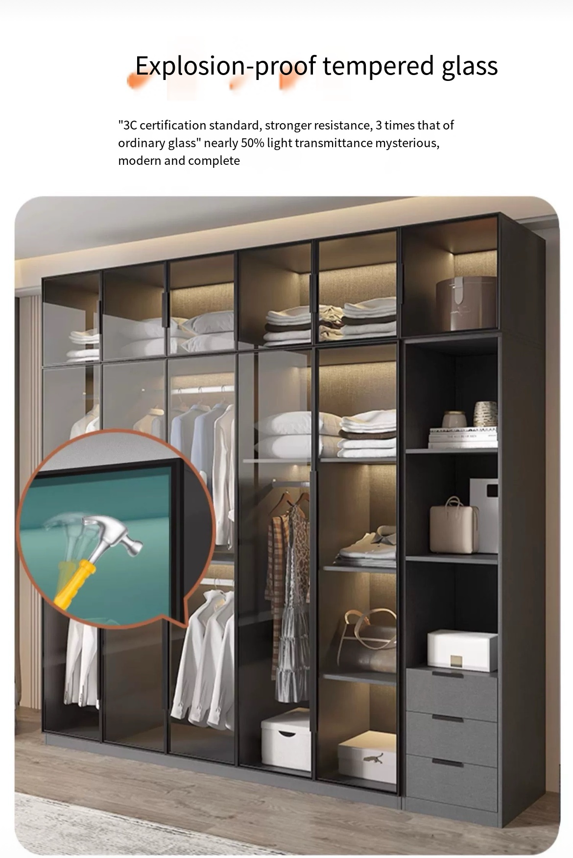 Upgrade Your Space: Light Luxury Bedroom Storage Cabinet