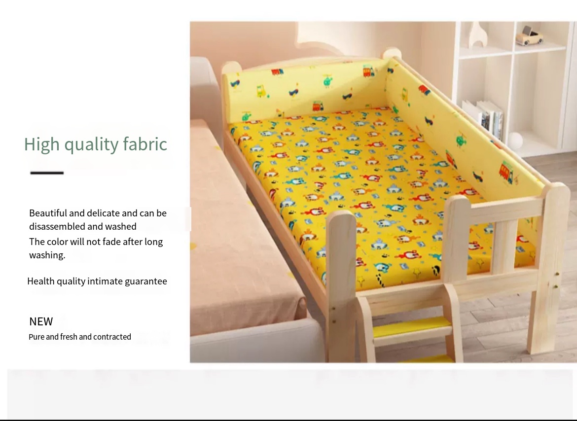 Safe and Stylish: Single Bed for Kids with Guardrail - Hassle-Free Installation and Delivery