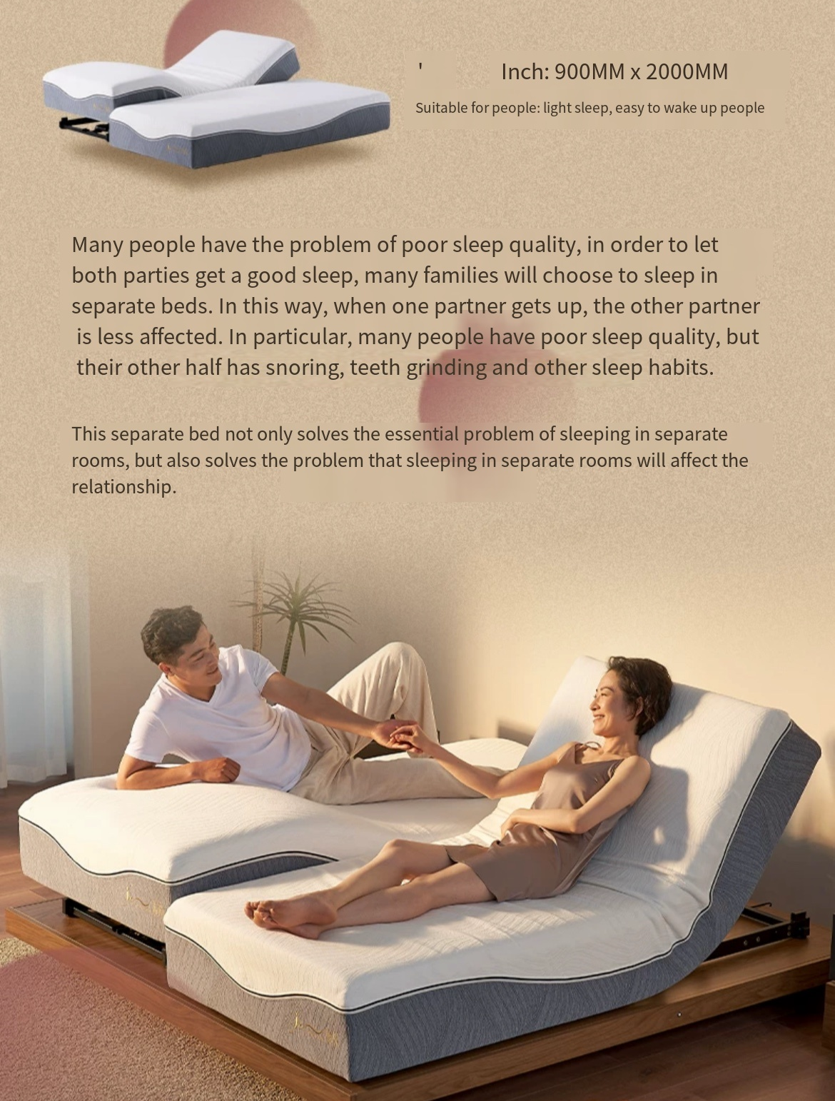 Experience Ultimate Comfort: Electric Intelligent Mattress with Remote Control and Zero Gravity Bed