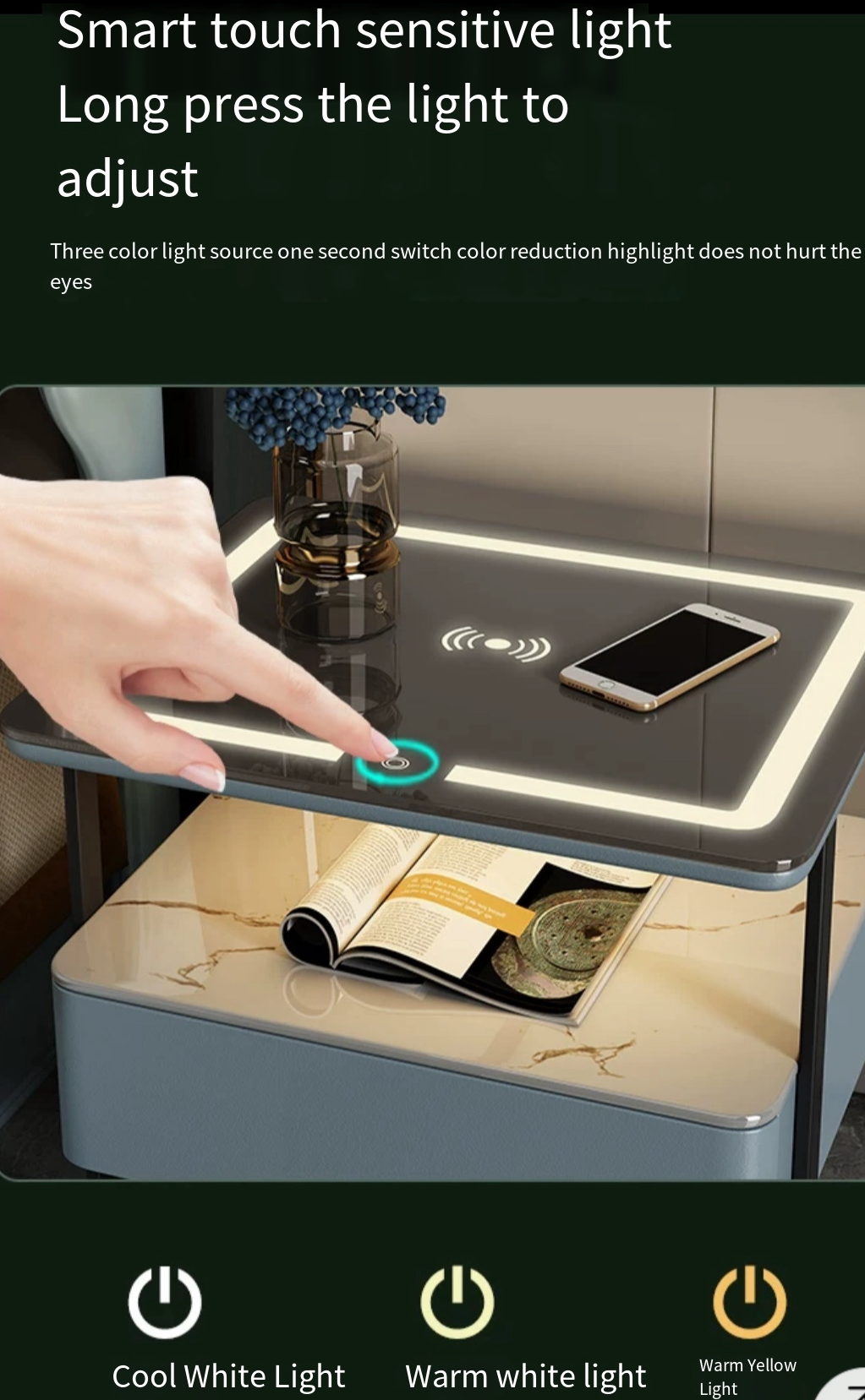 The Ultimate Smart Bedside Table with Wireless Charging