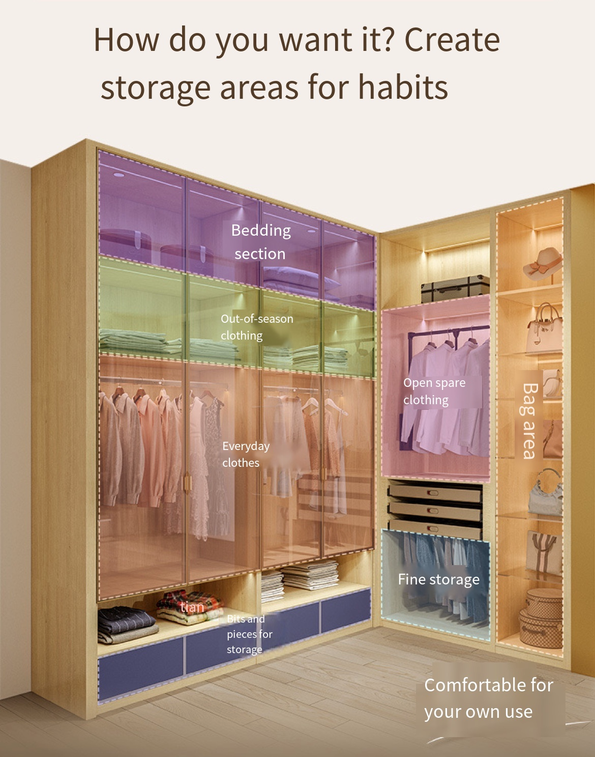 The Ultimate Master Bedroom Wardrobe: U-shaped Design Brilliance