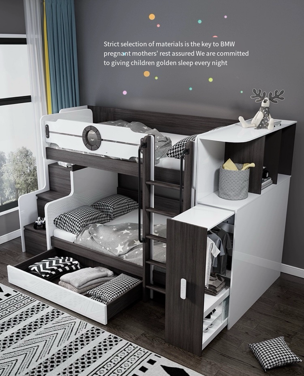 Perfect for All Ages: Same Width Upper and Lower Bunks - Delivered and Installed for You