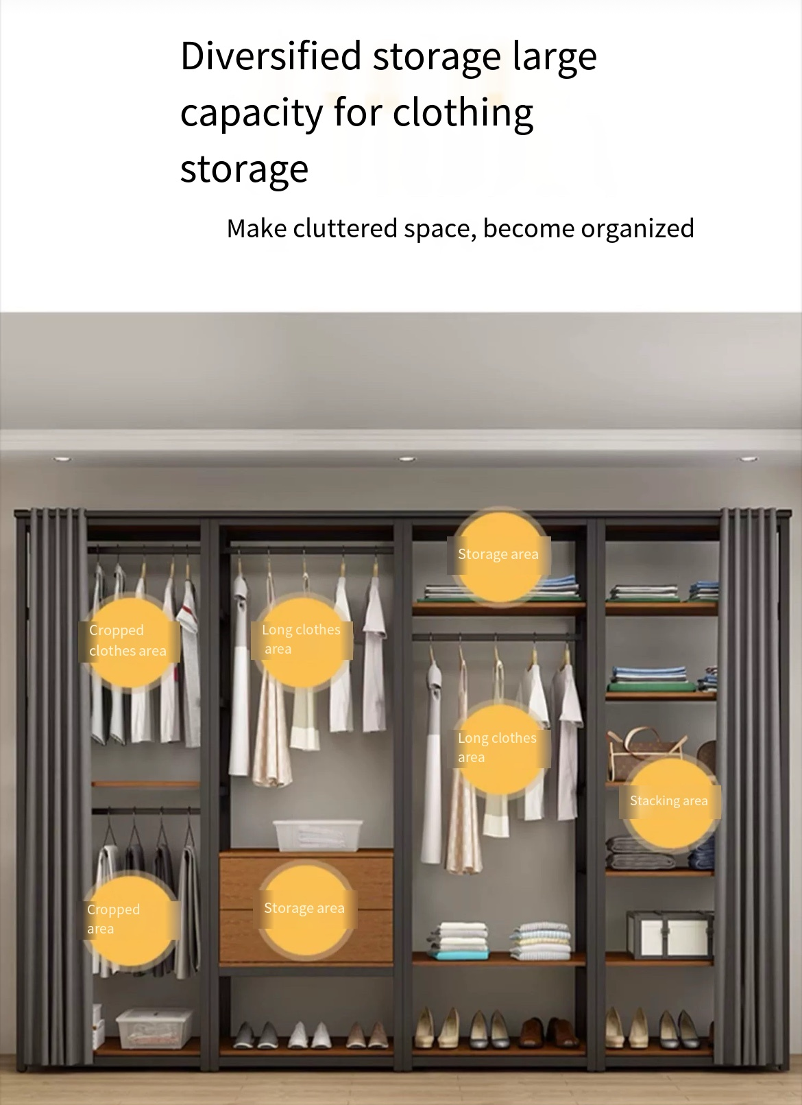 Your Dream Closet: Walk-In Wardrobe Storage Rack