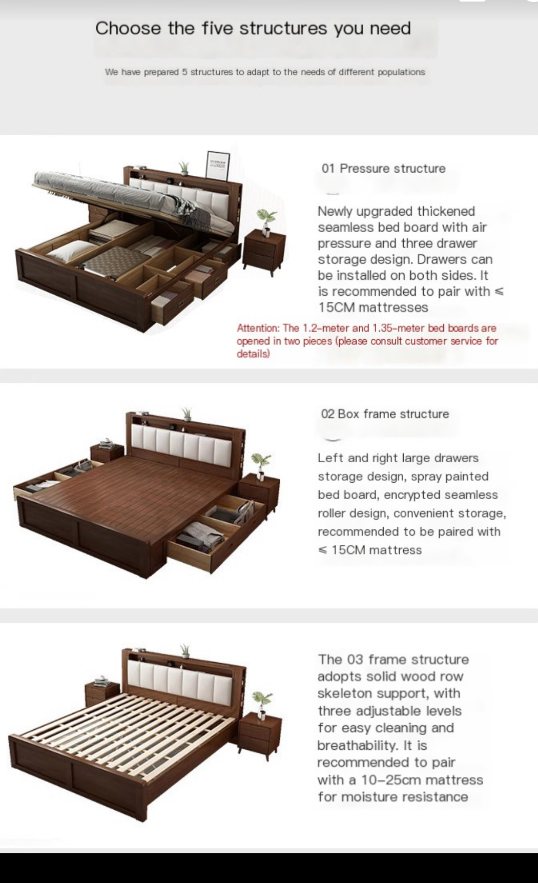 Simplify Your Life: Nordic Solid Wood Storage Bed - Modern, Spacious, Delivered to your Doorstep and installed for you