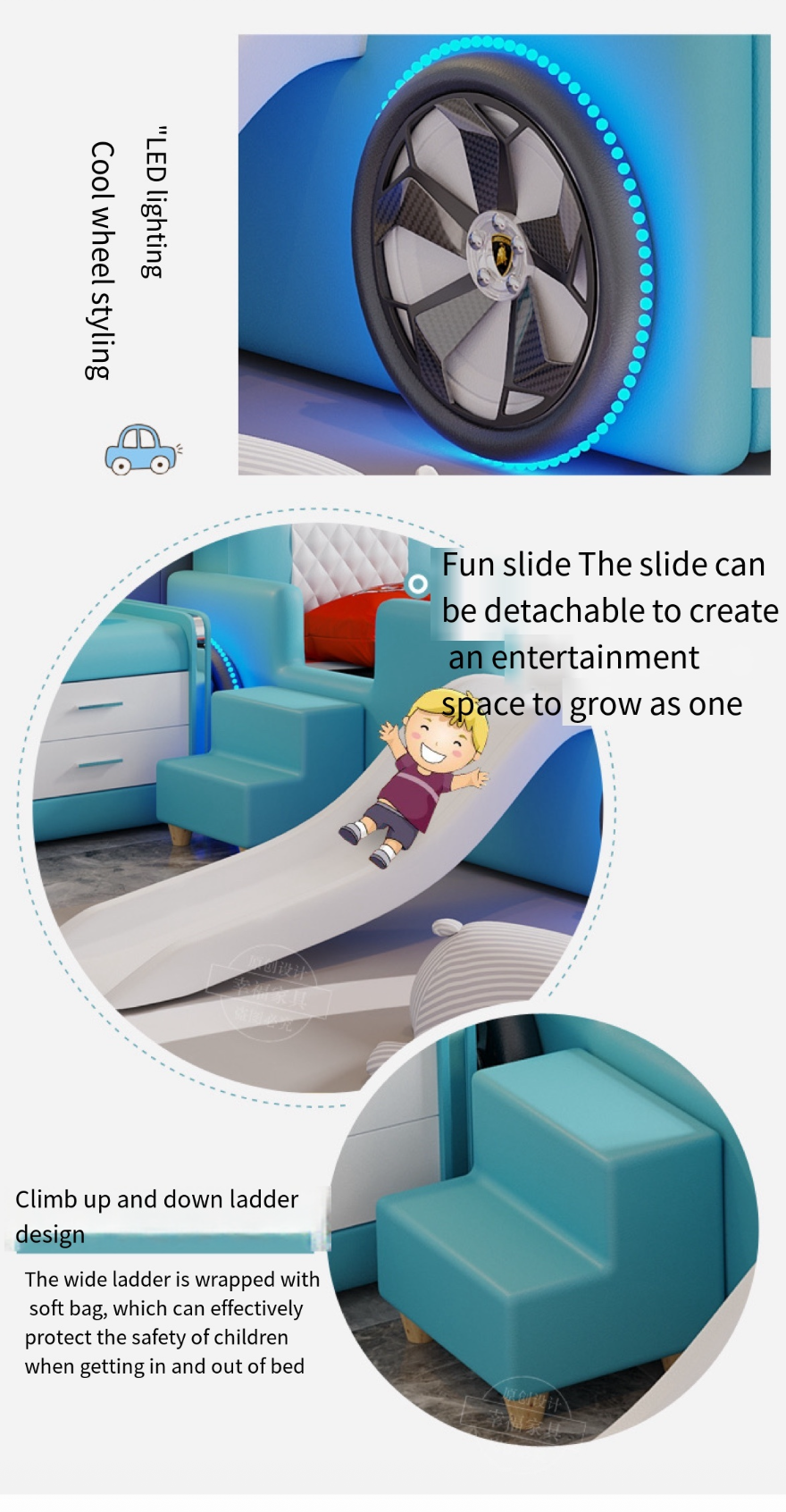 Transform Your Child's Room with the 1.5m Cartoon Bed - Fun and Comfort Combined, Free Installation and Delivery.