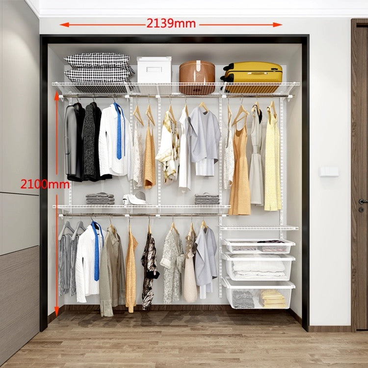 Smart Storage Solution: 2.1m Embedded Wardrobe for Bedroom & More