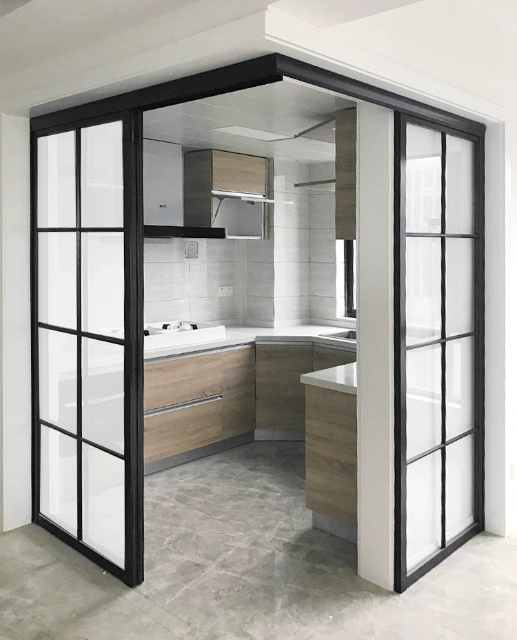 Customized Narrow Sliding Door: Elevate Every Space with Titanium-Magnesium Alloy Elegance