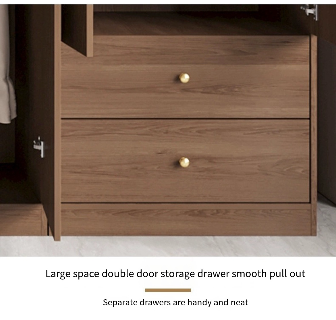 Smart Storage for Small Spaces Solid Wood Wardrobe for Modern Living