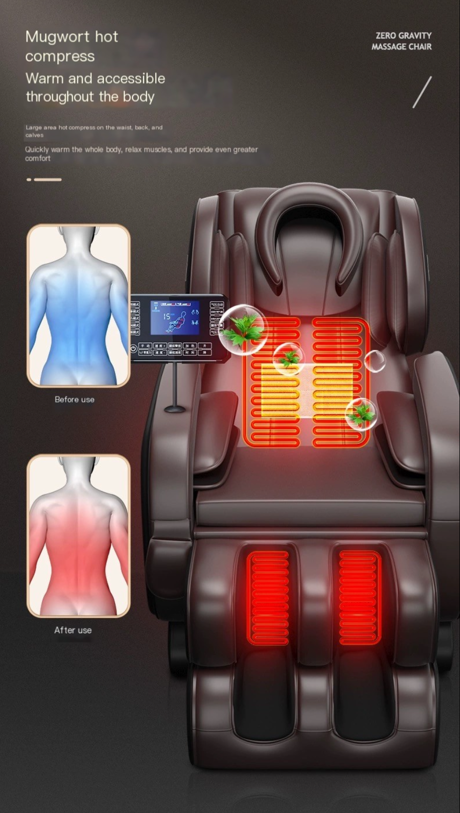 Experience Ultimate Relaxation with Our Luxury Zero-Gravity Intelligent Full-Body Massage Chair