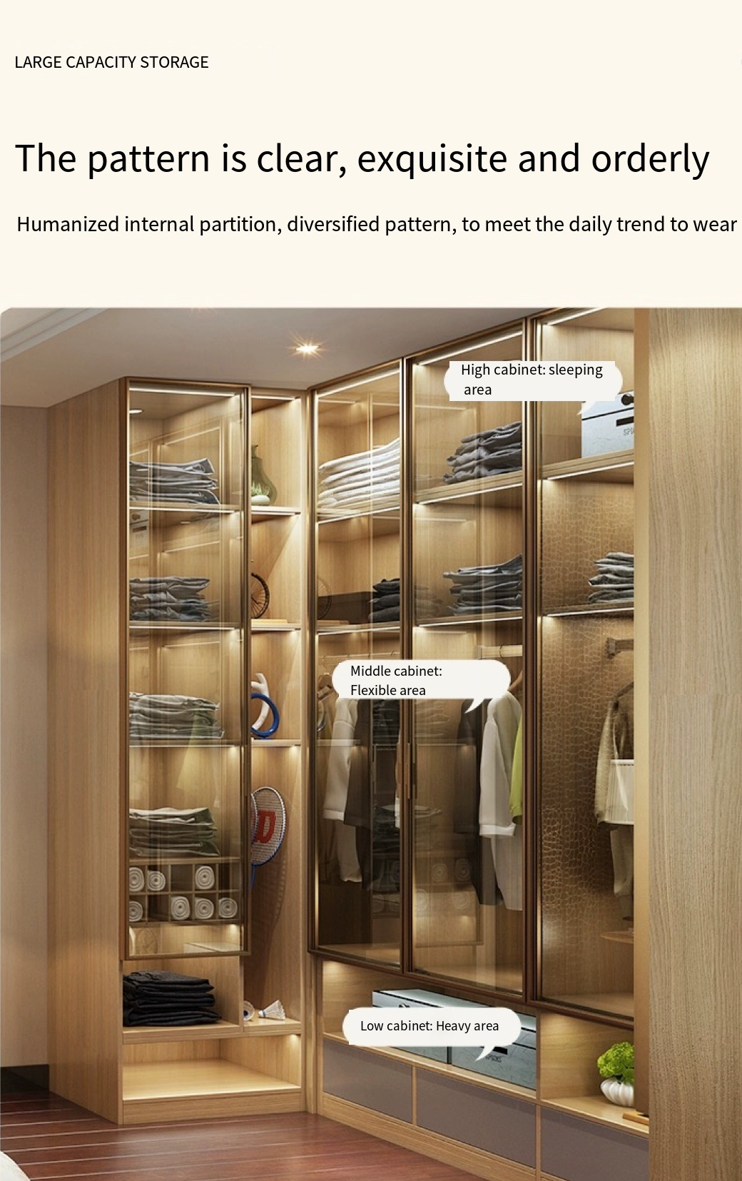 Step into Luxury Living with Our Mag Glass Door Wardrobe