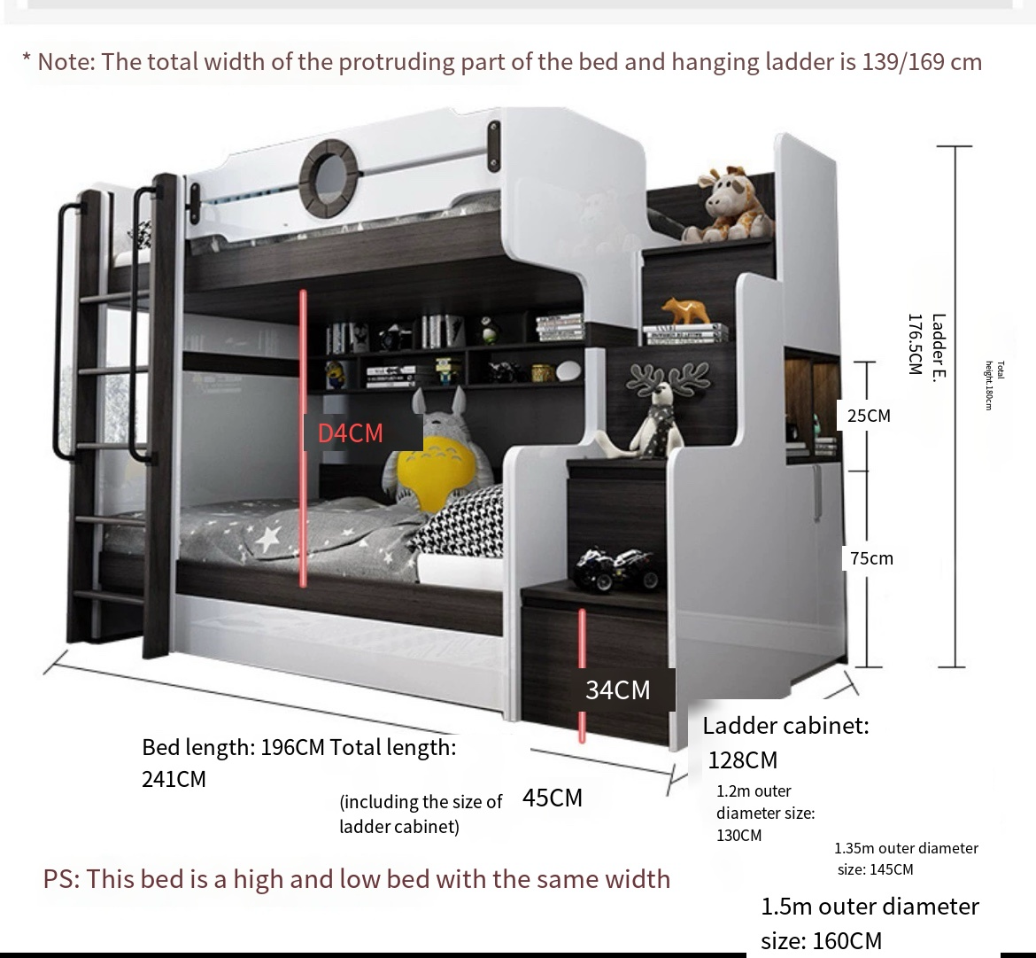 Perfect for All Ages: Same Width Upper and Lower Bunks - Delivered and Installed for You