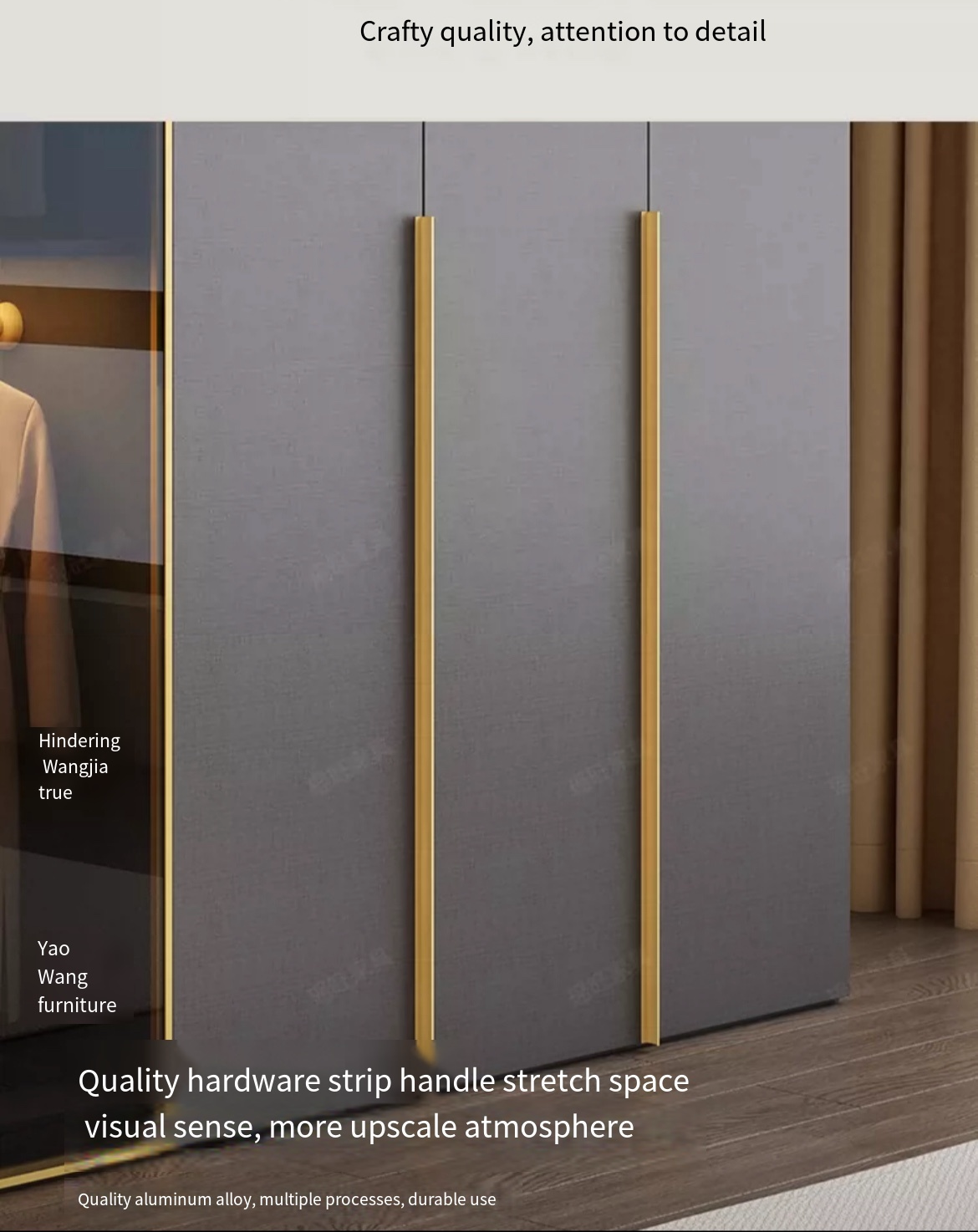 The Ultimate Bedroom Storage Solution: High-End Solid Wood Wardrobe with Glass Doors