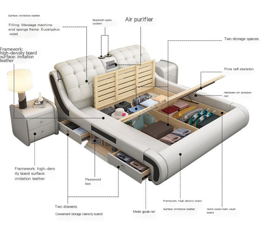 Upgrade Your Bedroom with Luxury: Twin Technology Fabric Bed - We Deliver, We Install