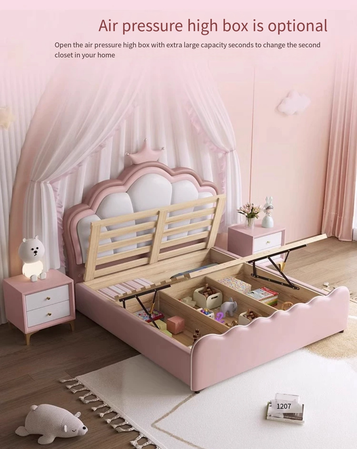 A Bed Fit for a Princess: 2023 Crown Princess Bed- A Fairytale Dream for Your Little Girl's Bedroom. Free Installation and Delivery.