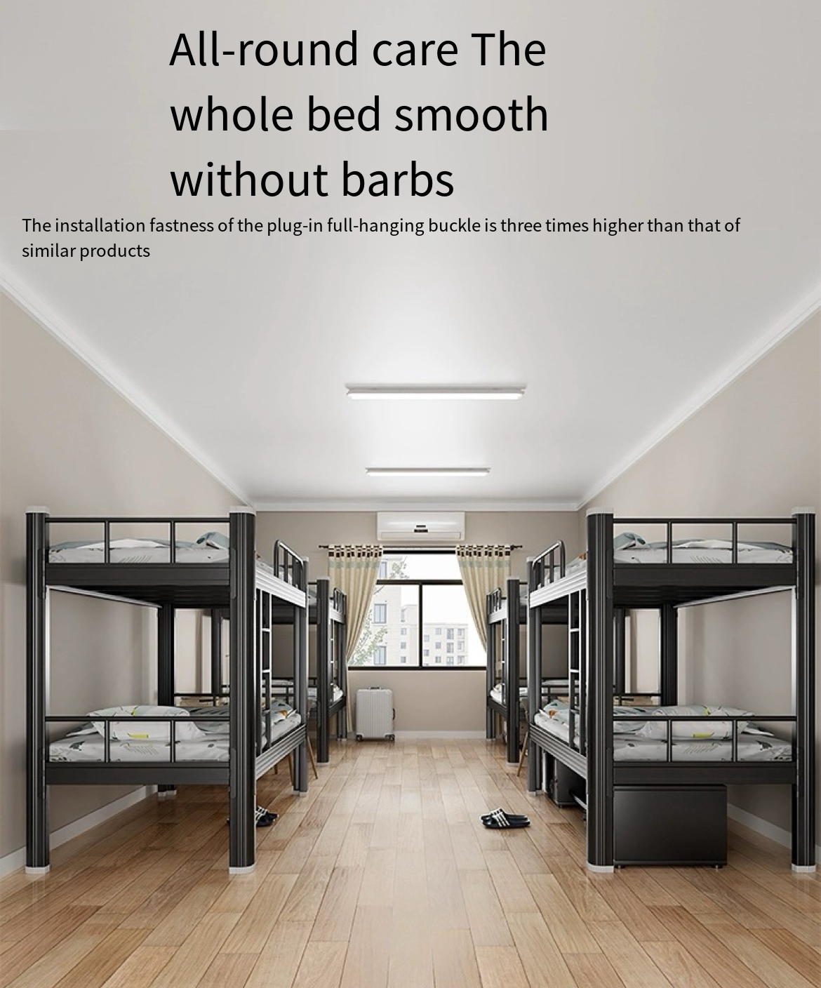 Smart Living, Smart Sleeping: Double Height Steel Frame Bed - Perfect for All