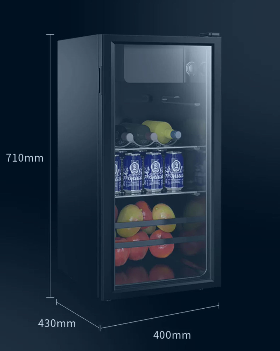 Cool Comfort, Warm Tastes convenient Small Glass Door Wine Cooler