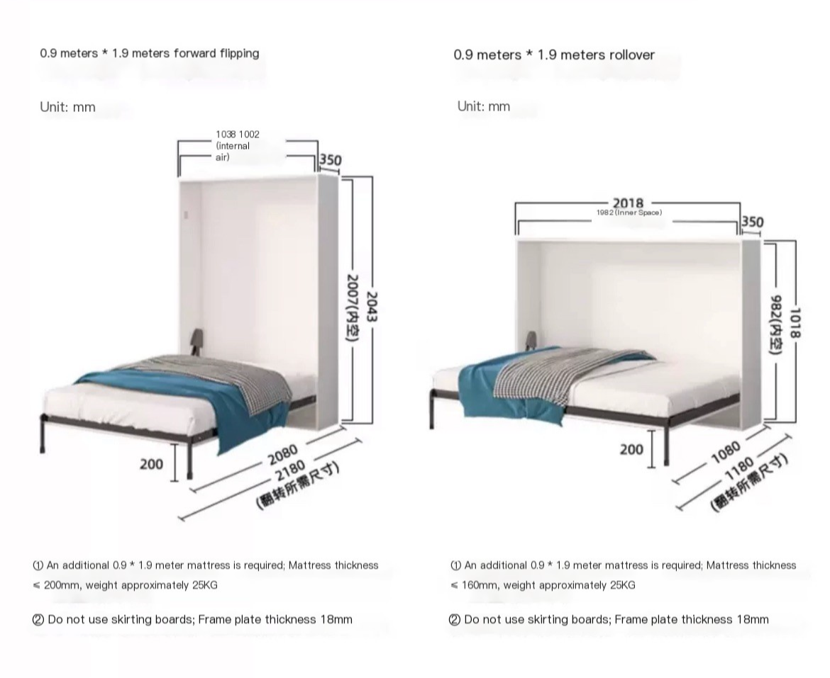 Transform Your Space Effortlessly: Murphy Bed & Wardrobe Combo - We Deliver, We Install