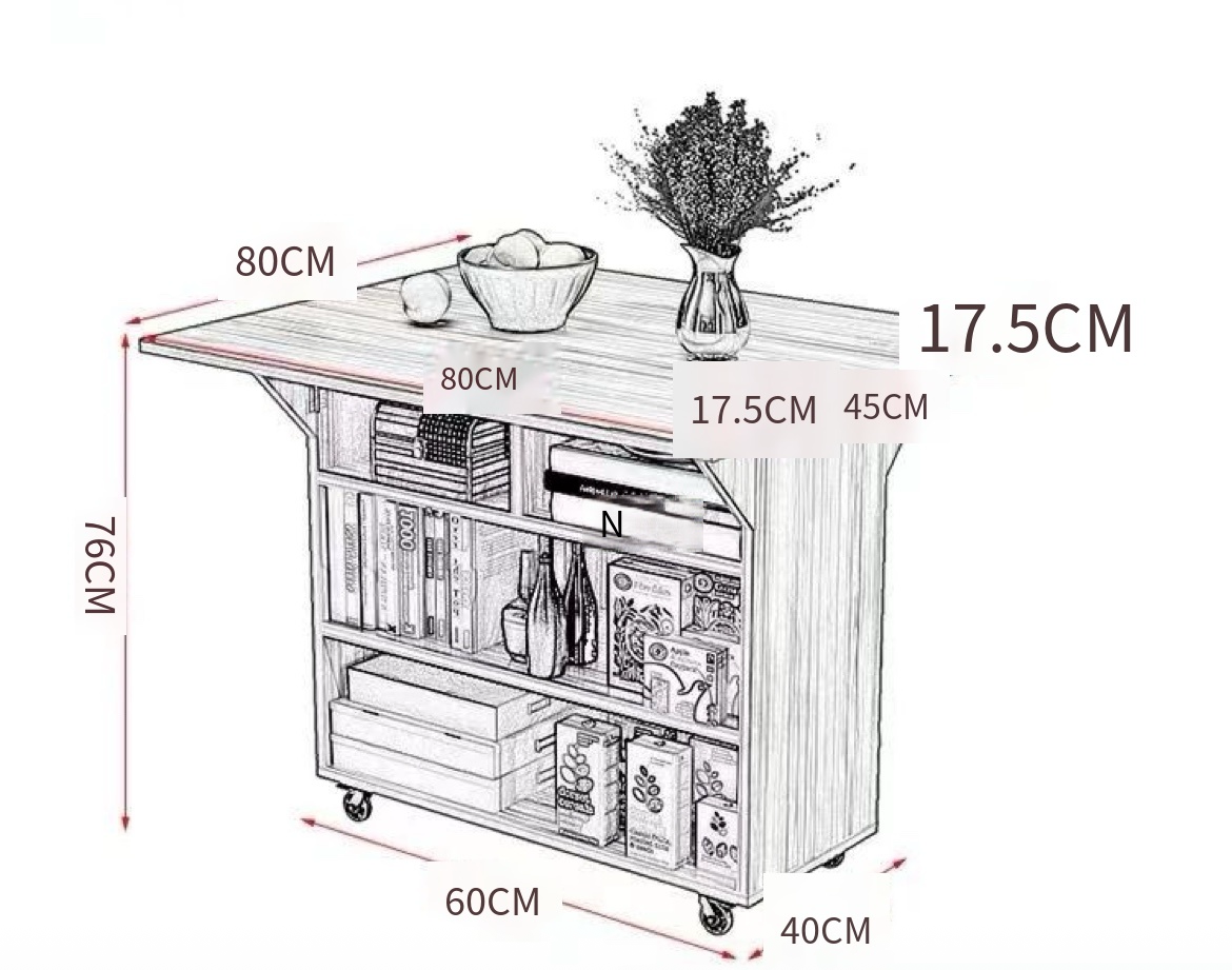 Smart Kitchen Storage: Foldable Cooking Table for Every Home