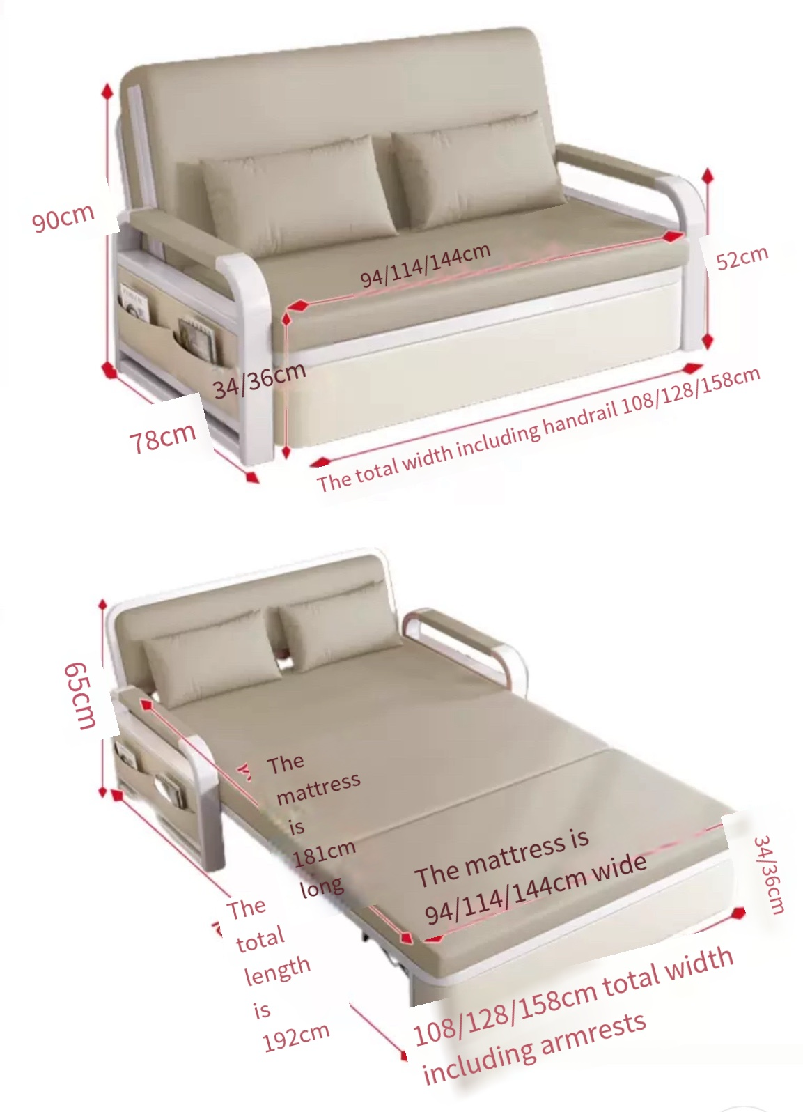 Space-Saving Wonder: Transform Your Small Living Room with Our Single-Person Sofa Bed