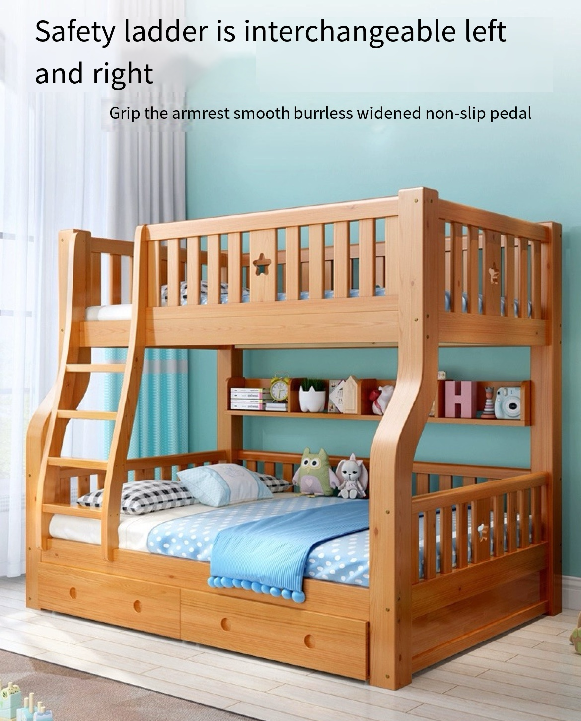 Solid Wood Bunk Beds: Elevate Your Space with Double Bed Versatility - we deliver and Install