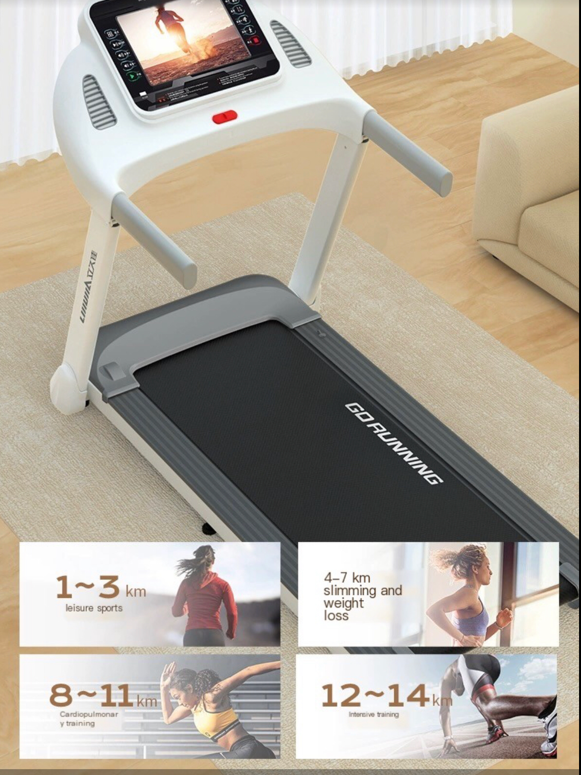 2023 E9 Treadmill: Your Compact, Silent, and Foldable Home Fitness Solution