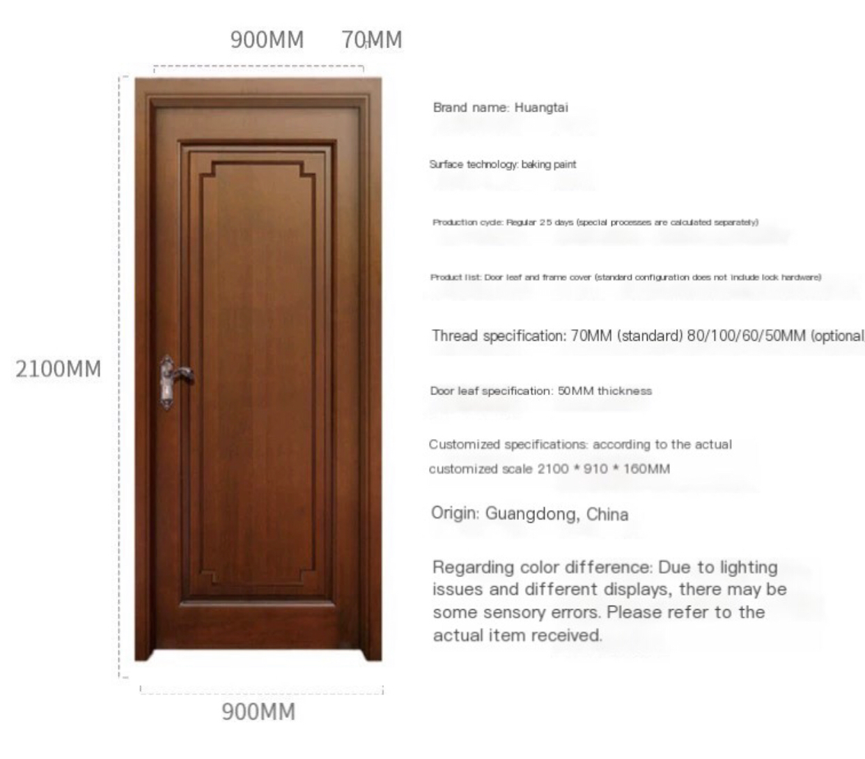 Pure Elegance: Solid Wood Bedroom Door – Timeless Beauty for Your Home