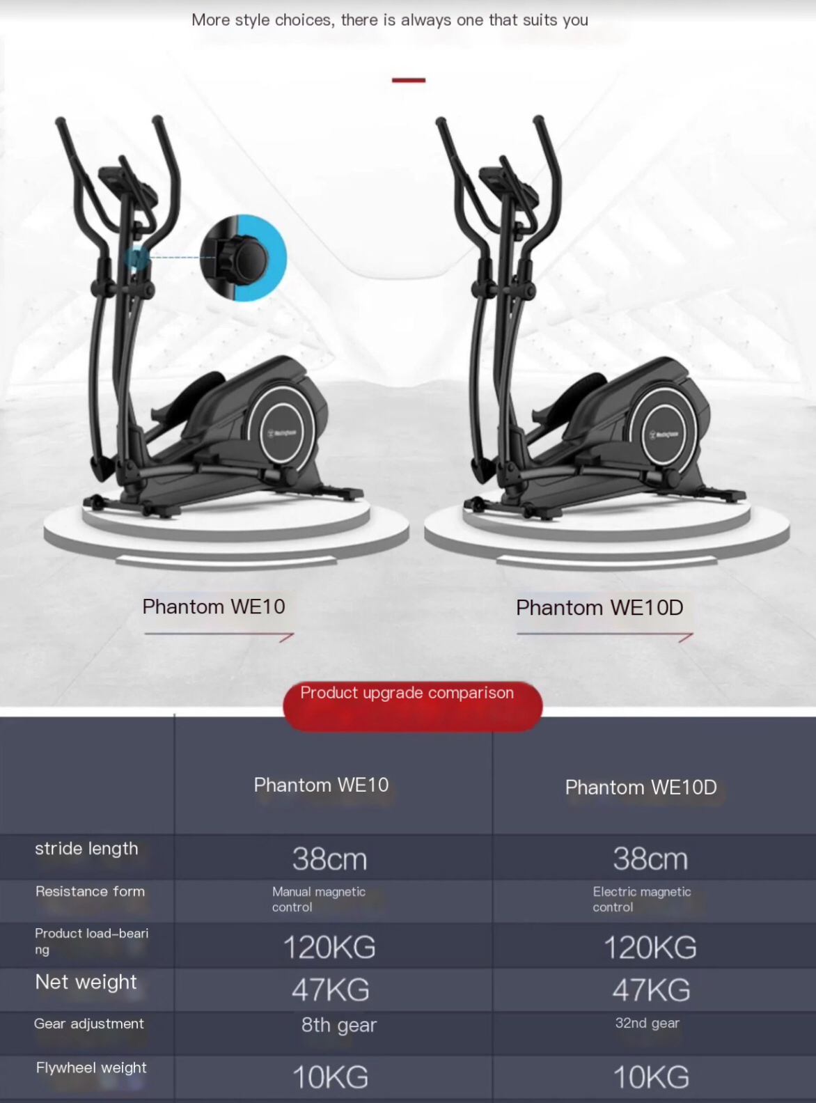 Upgrade Your Home Fitness with the WE10 Magnetic Elliptical Machine - Your Silent Space Walker for a Healthier You!