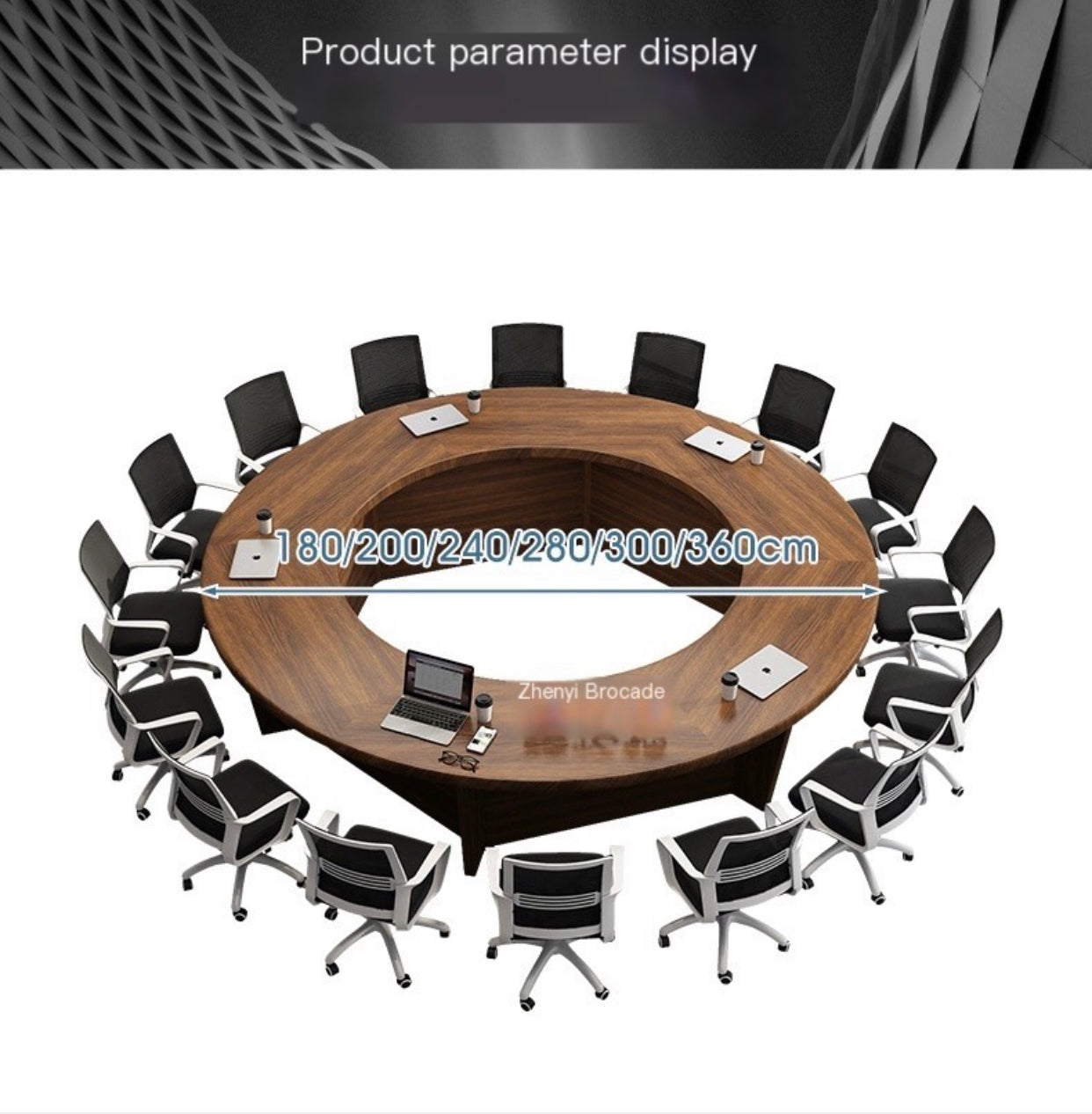 Round Conference Table: Tailored Elegance for Your Office Space