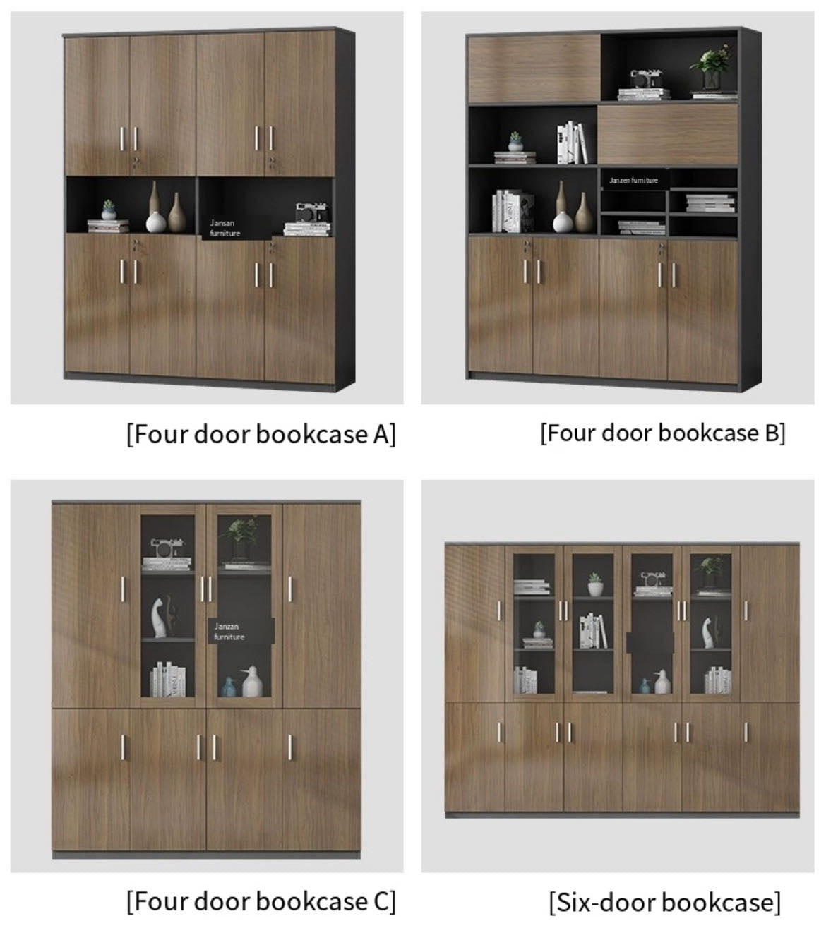 Simple Modern Wooden File Cabinet: Information Storage, Bookcase, Lockable Office Cabinet