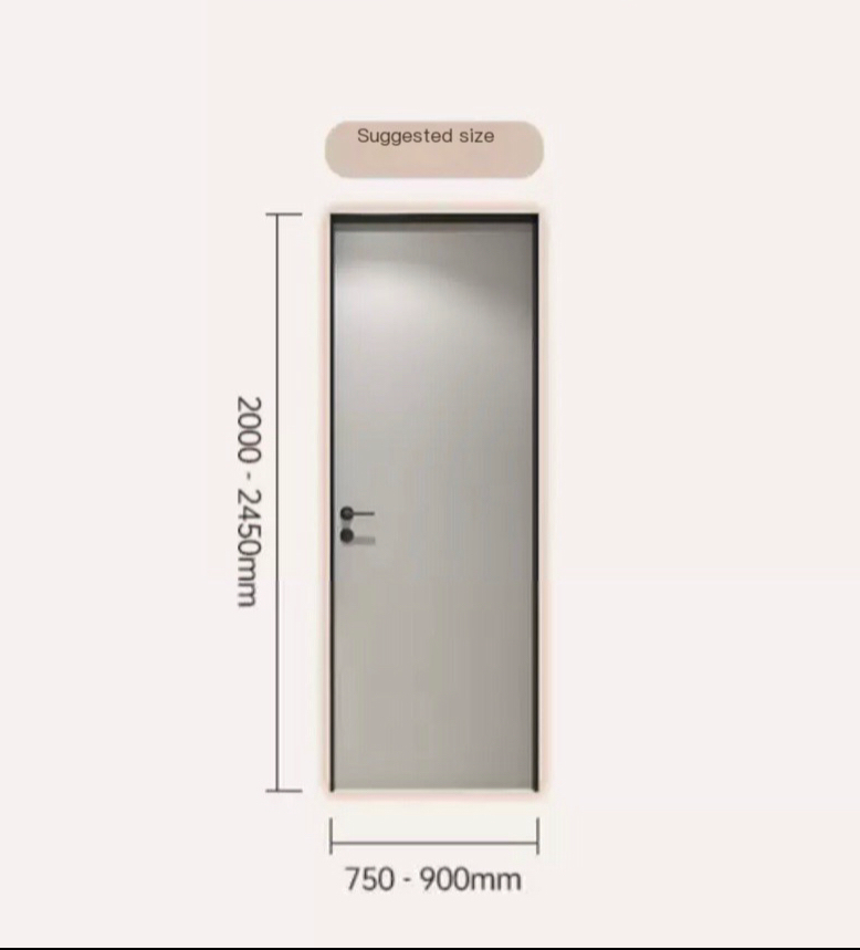 Modern Soundproof Aluminum and Wooden Interior Door Set: Redefining Elegance and Acoustic Comfort