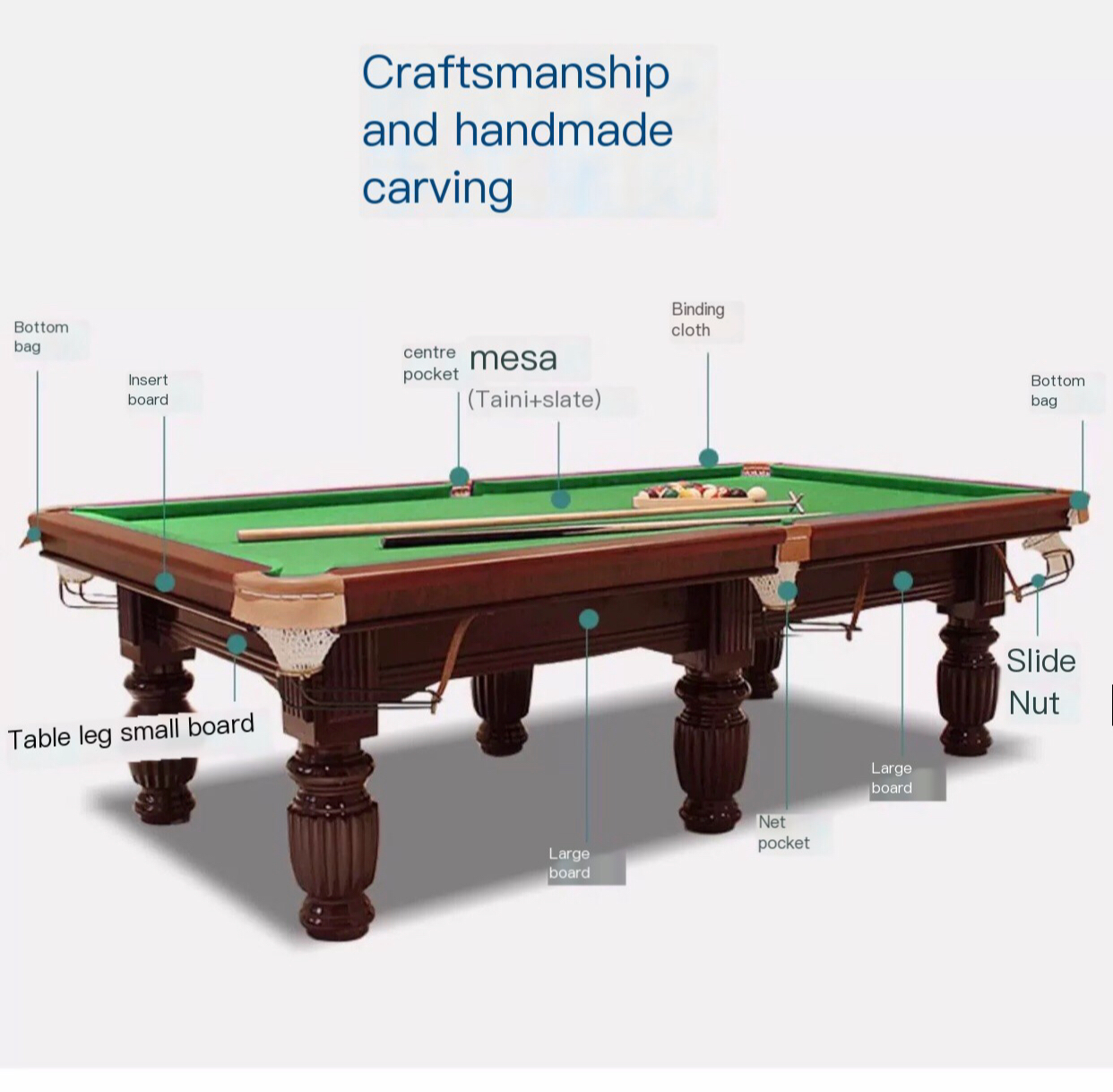 Ultimate 2-in-1 Billiard Table: Classic Home Entertainment Redefined