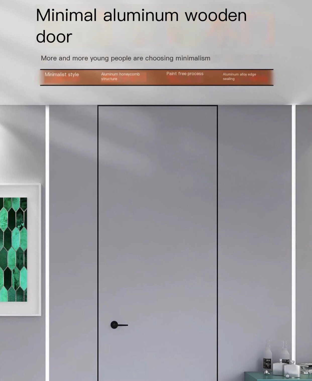 Modern Soundproof Aluminum and Wooden Interior Door Set: Redefining Elegance and Acoustic Comfort