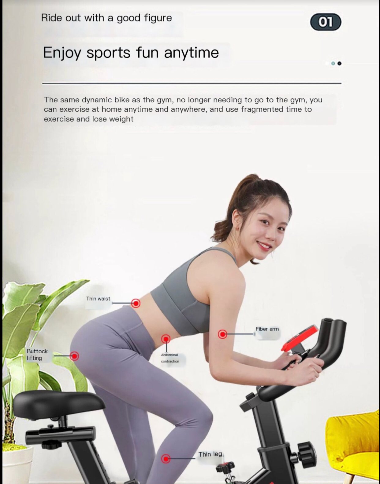 Experience Ultimate Fitness with the Dynamic Home Smart Power Bicycle - Your Key to Weight Loss and Silent Indoor Cycling