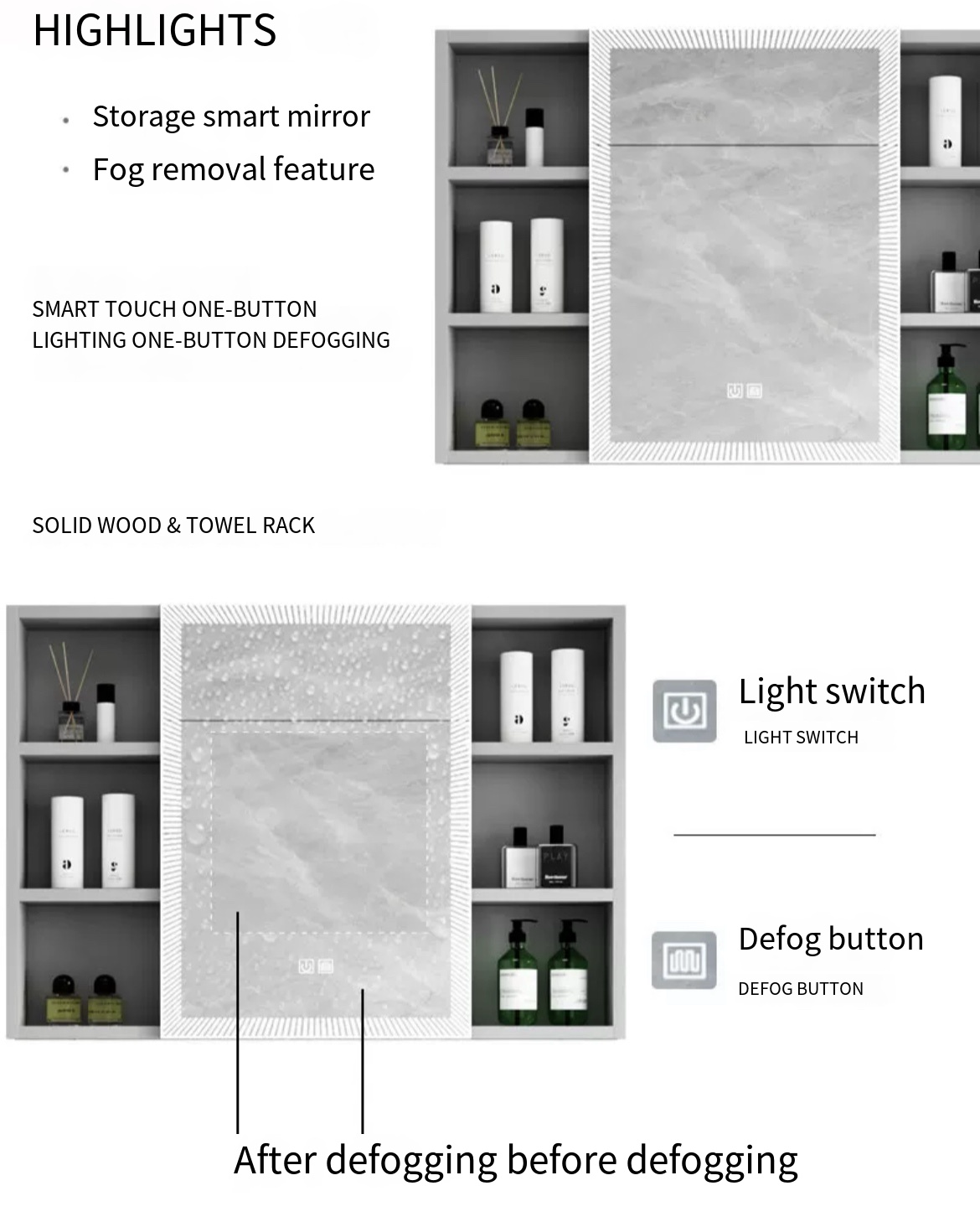 Effortless Elegance: 2023's New Smart Space Aluminum Bathroom Cabinet Combo