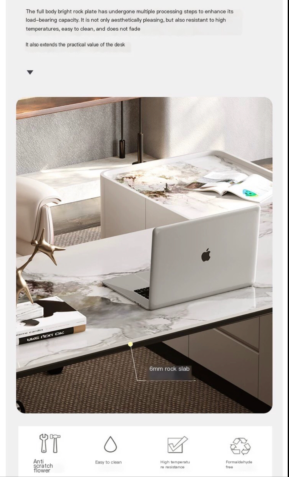 Italian Elegance: High-End Cream Corner Desk – The Epitome of Luxury and Style