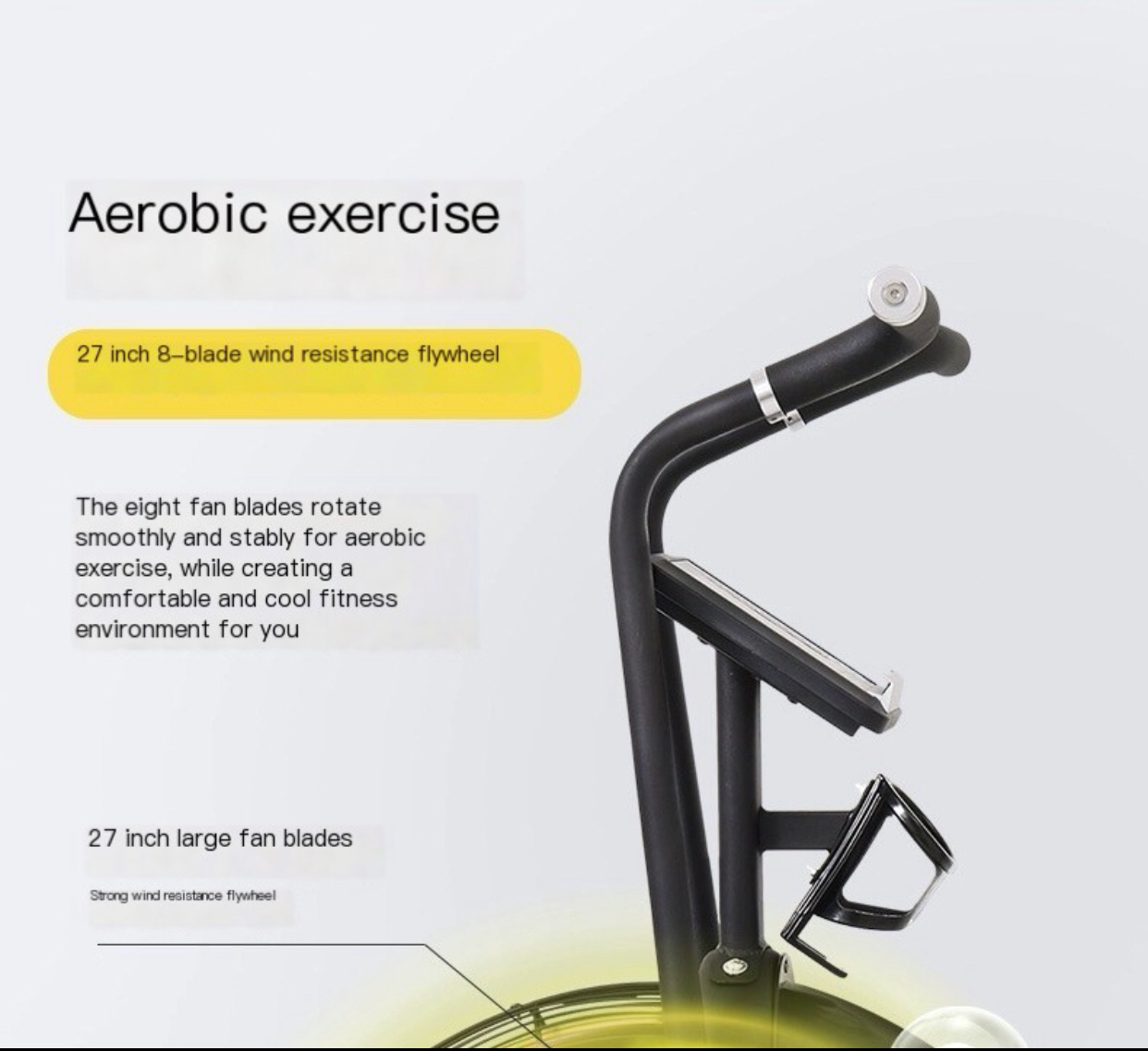 AirBike Pro: The Ultimate Smart Fan Resistance Exercise Bike for Home and Commercial Use