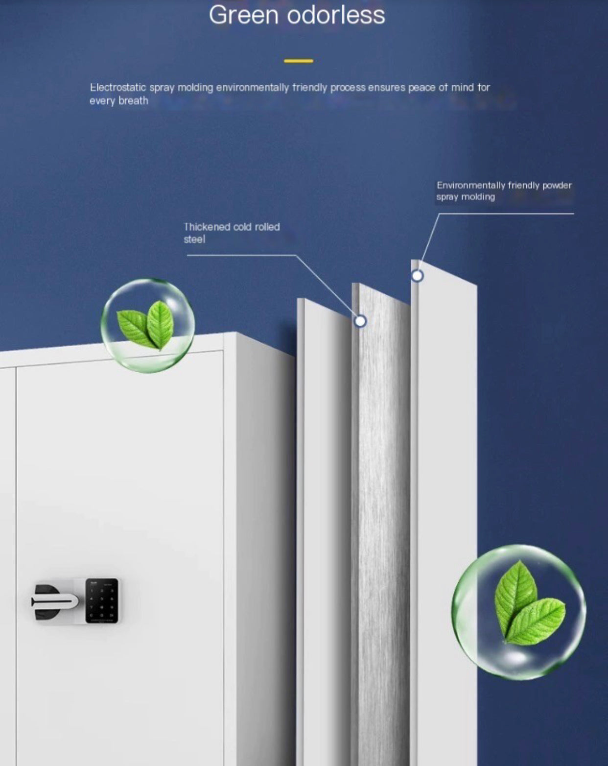 Electronic Safe File Cabinet: Office Storage with Password and Fingerprint Lock, Iron Construction, Low Cabinet Design