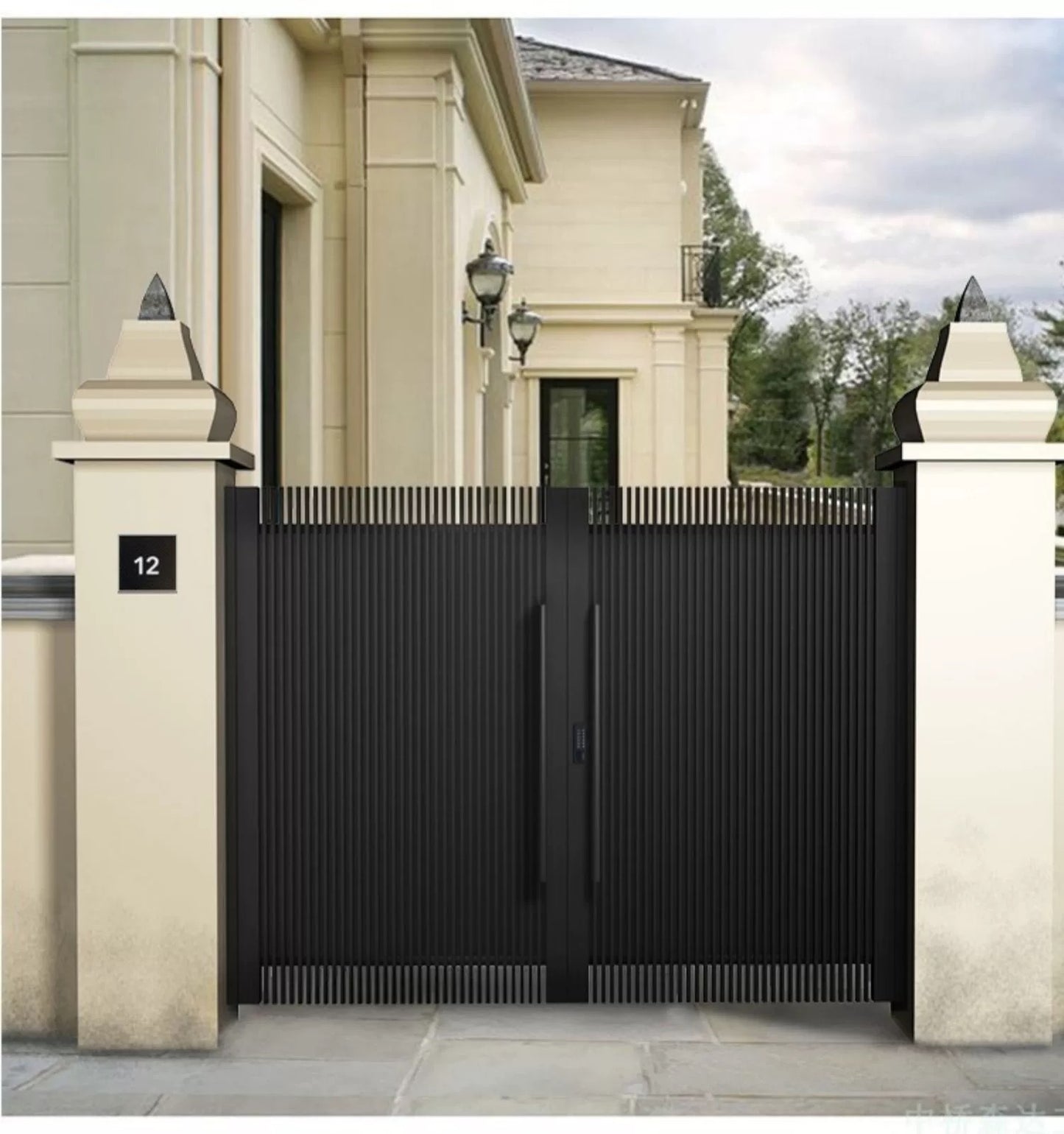 Elegant Wrought Iron Courtyard Gate: The Ultimate in Security and Style