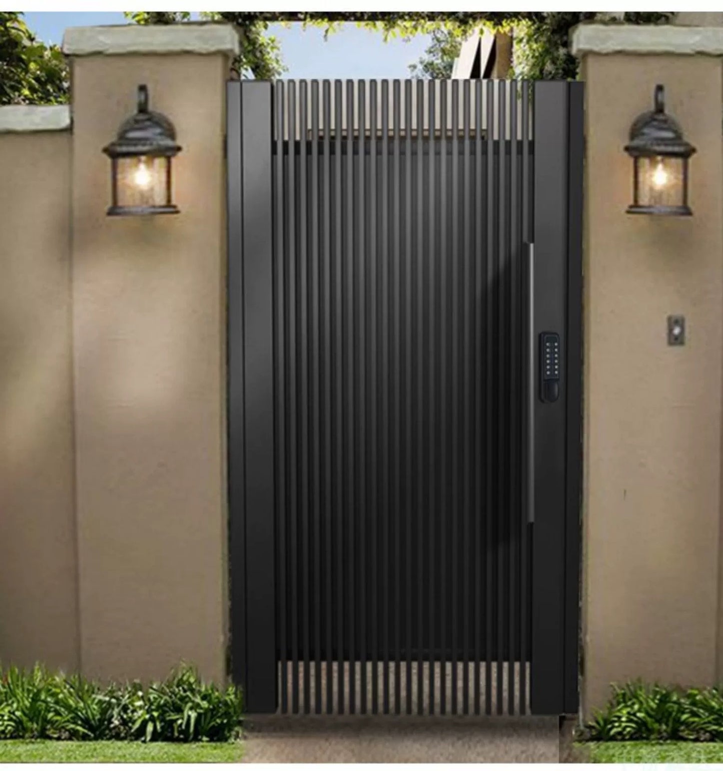 Elegant Wrought Iron Courtyard Gate: The Ultimate in Security and Style