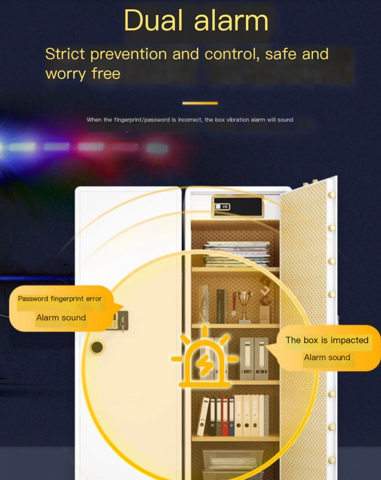 All-Steel Household Safe: Large 1m/1.2m/1.5m Anti-Theft Safe with Password and Fingerprint Lock, Ideal for Home and Office Use