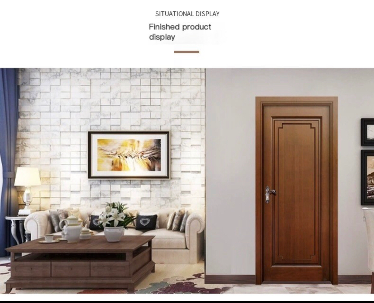 Pure Elegance: Solid Wood Bedroom Door – Timeless Beauty for Your Home