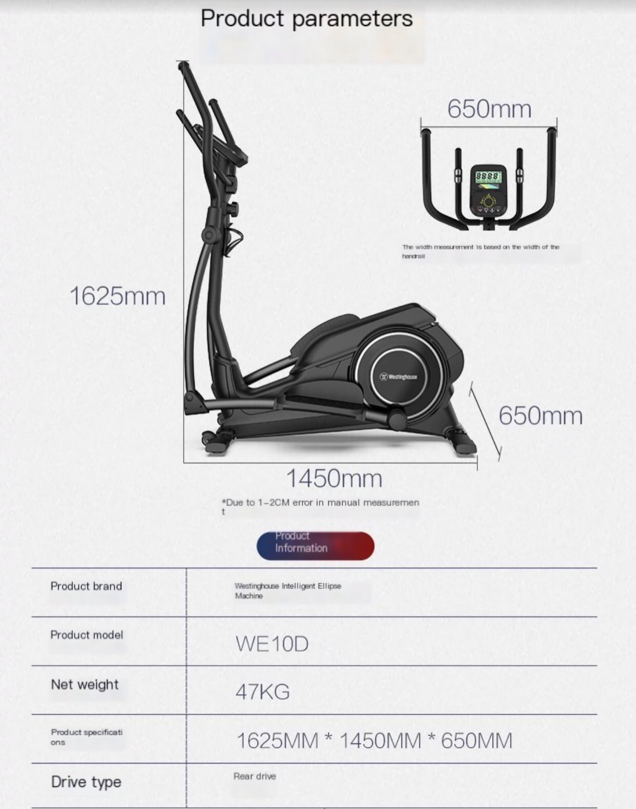 Upgrade Your Home Fitness with the WE10 Magnetic Elliptical Machine - Your Silent Space Walker for a Healthier You!