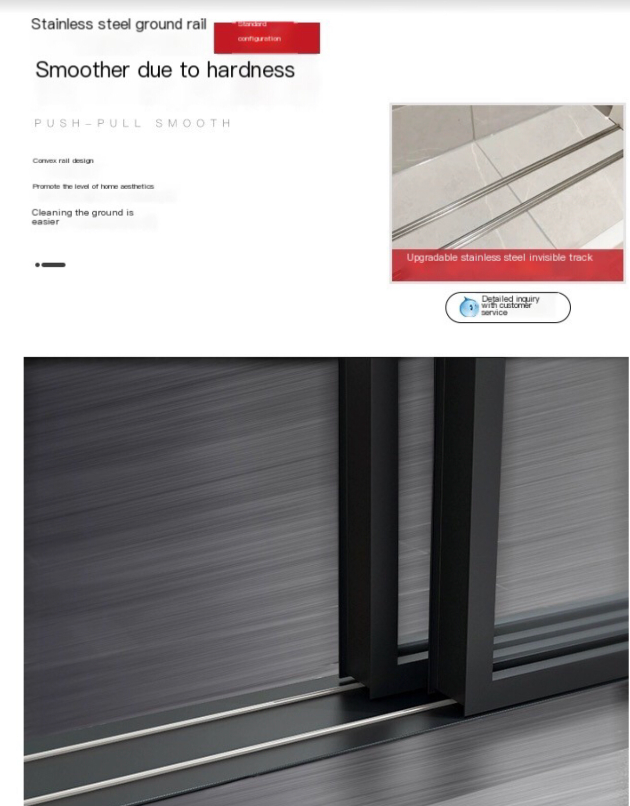 Customized Triple Linkage Narrow Sliding Door: Versatile Aluminum Alloy Solution with Glass for Stylish Living Spaces