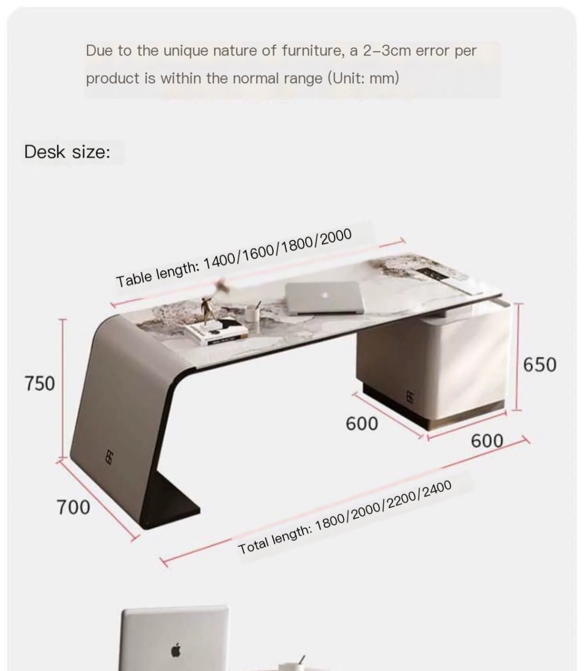 Italian Elegance: High-End Cream Corner Desk – The Epitome of Luxury and Style